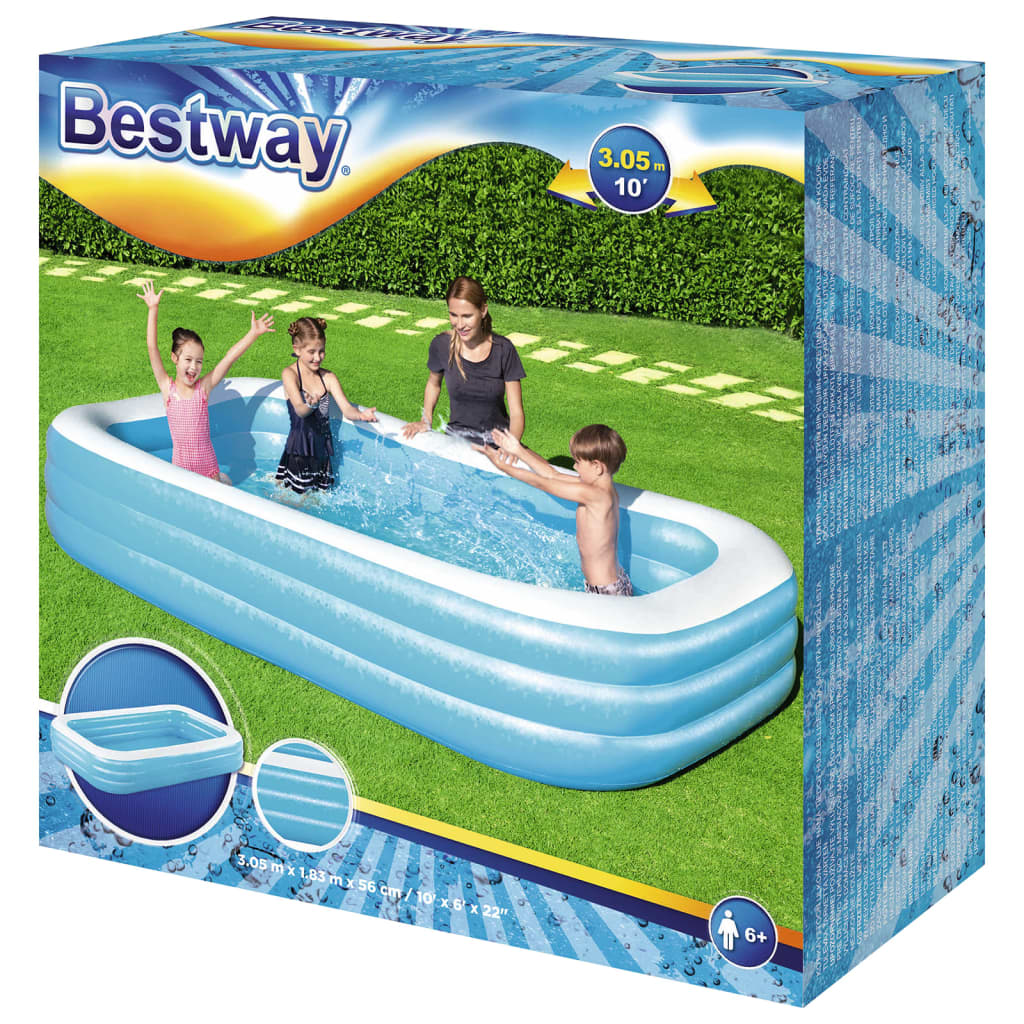 Bestway Zwembad opblaasbaar 305x183x56 cm is nu te koop bij PeponiXL, paradijselijk wonen!