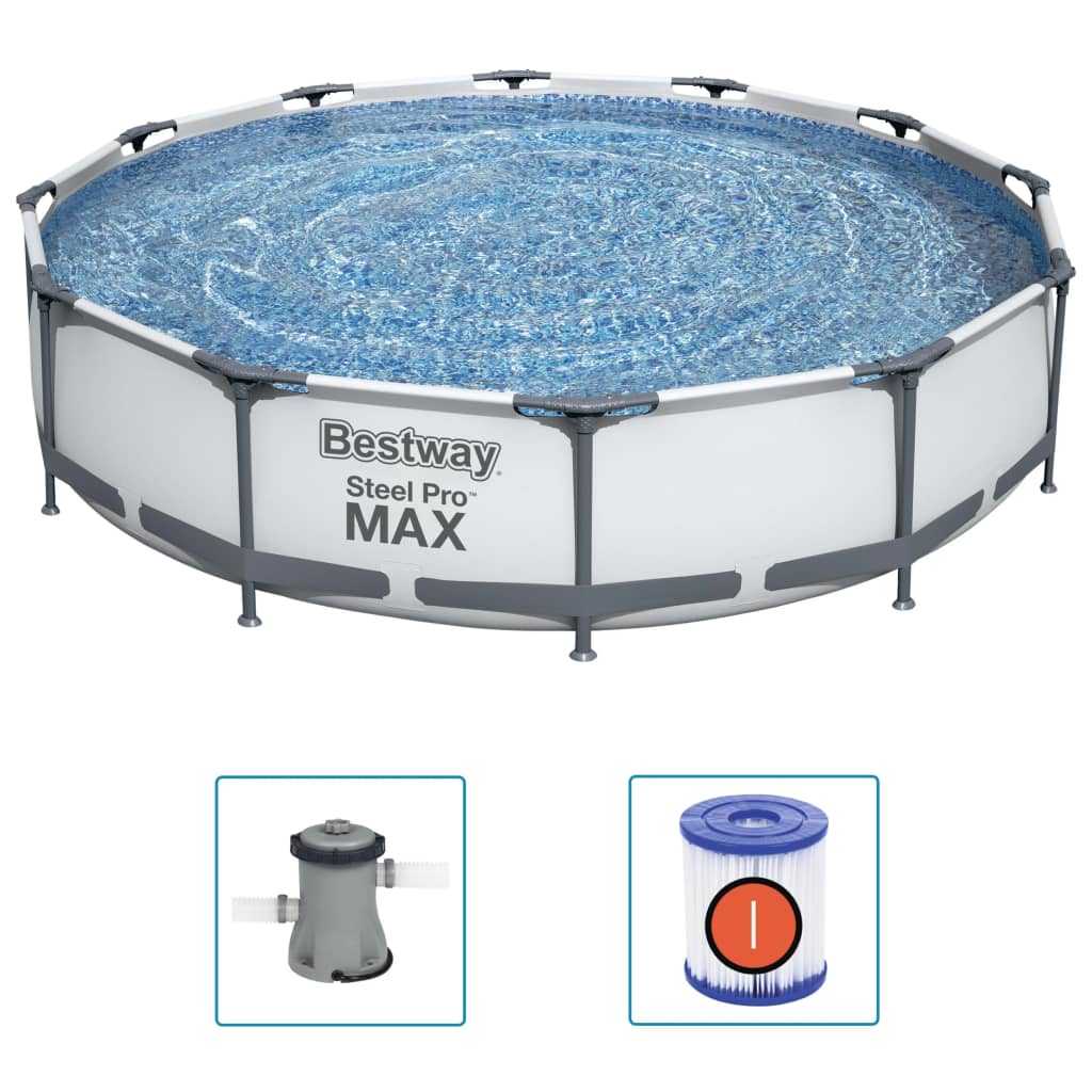 Bestway Steel Pro MAX Zwembadset 366x76 cm is nu te koop bij PeponiXL, paradijselijk wonen!