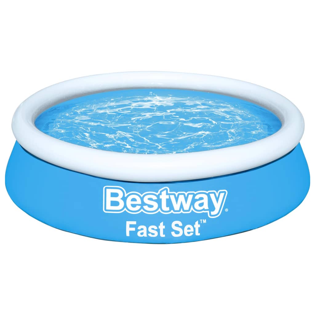 Bestway Fast Set Zwembad opblaasbaar rond 183x51 cm blauw is nu te koop bij PeponiXL, paradijselijk wonen!