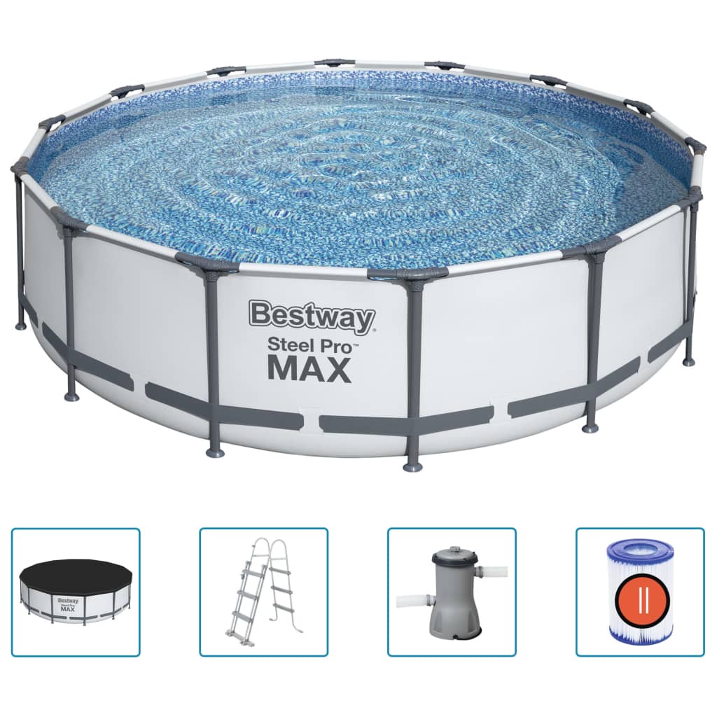 Bestway Steel Pro MAX Zwembadset 427x107 cm is nu te koop bij PeponiXL, paradijselijk wonen!