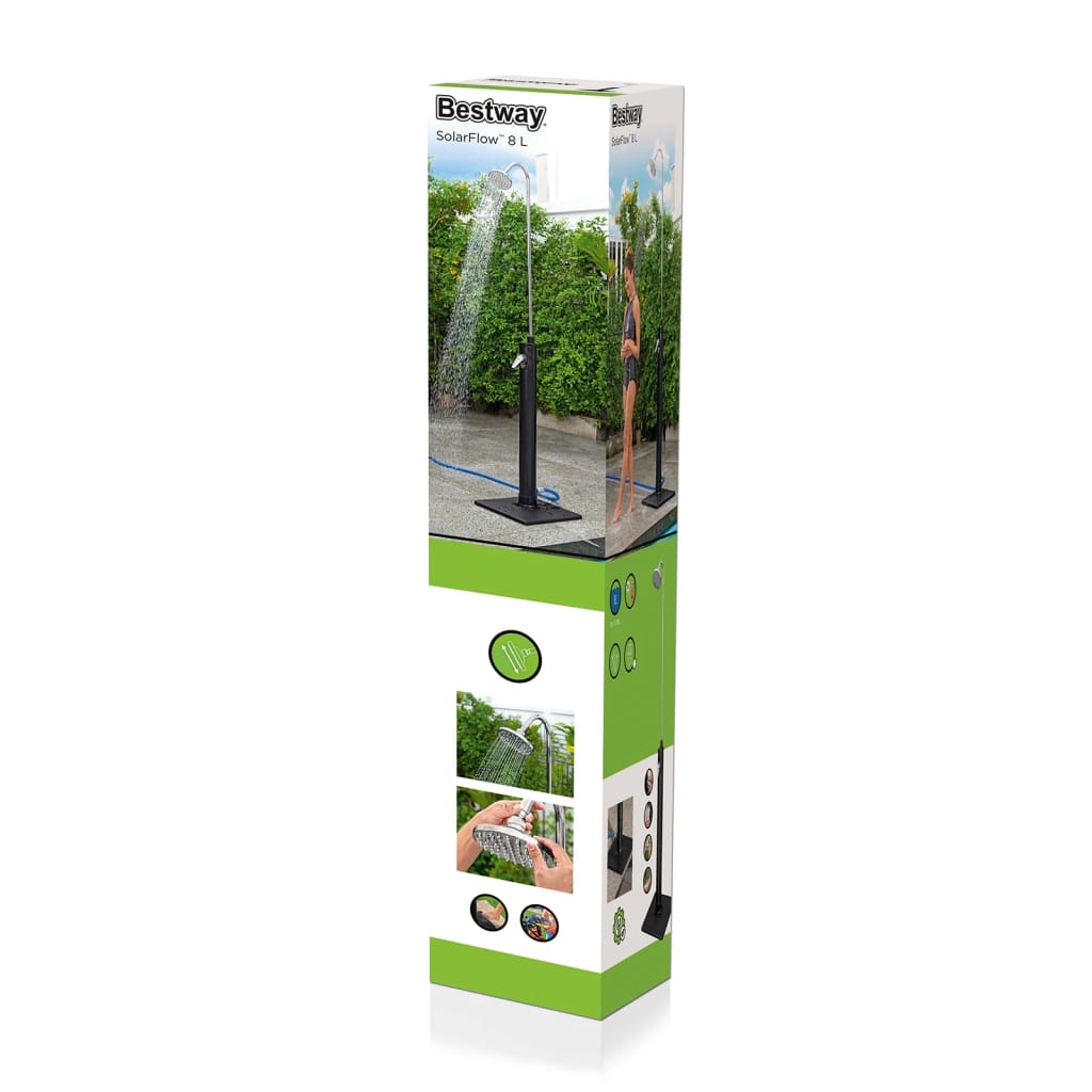 Bestway Buitendouche Solar Flow 8 L zwart is nu te koop bij PeponiXL, paradijselijk wonen!