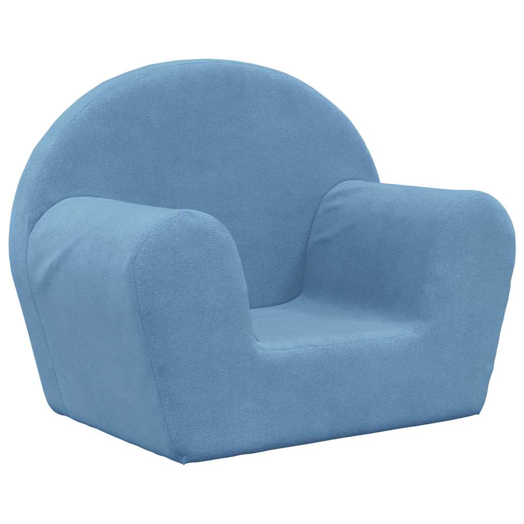 Kinderbank zacht pluche blauw is nu te koop bij PeponiXL, paradijselijk wonen!