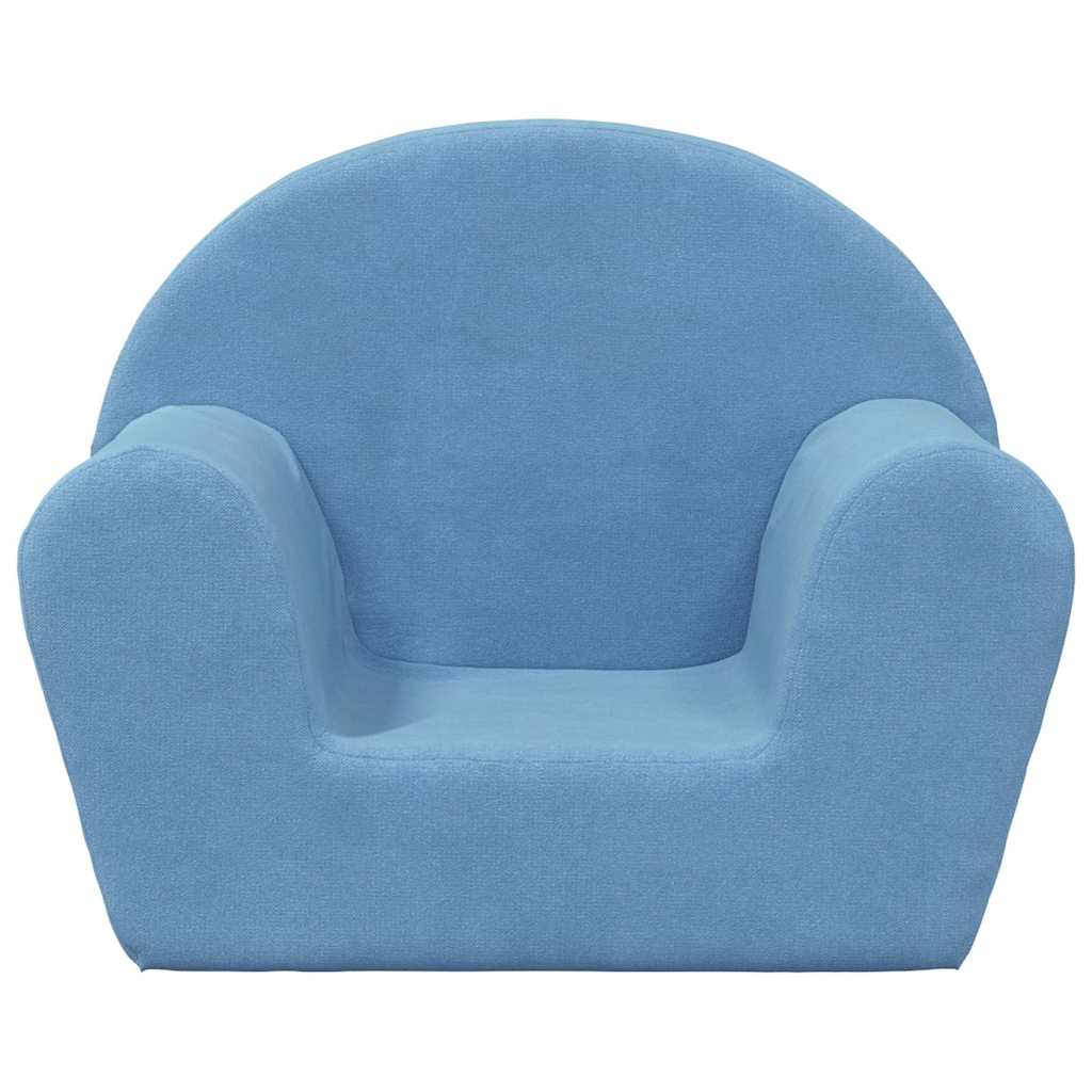 Kinderbank zacht pluche blauw is nu te koop bij PeponiXL, paradijselijk wonen!