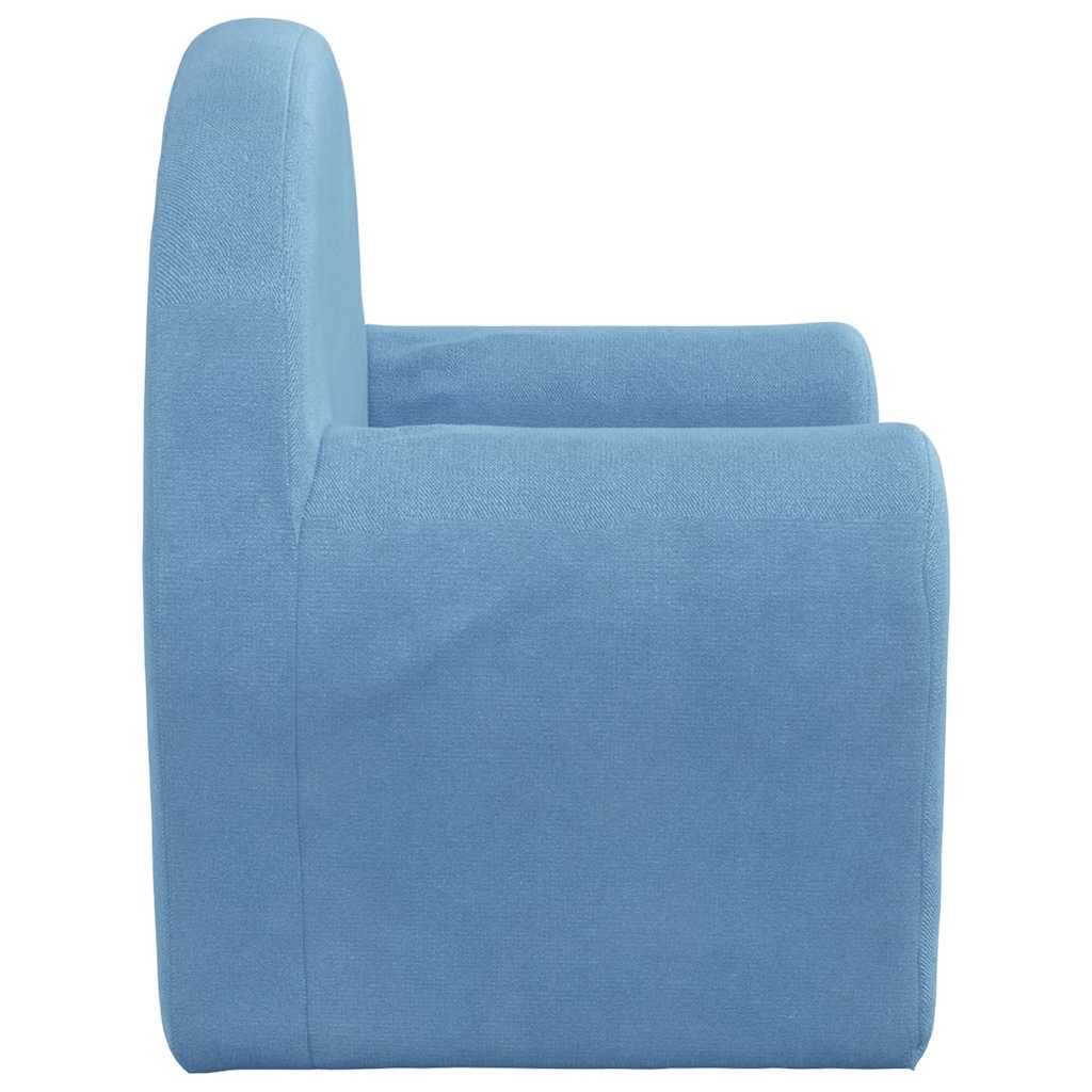 Kinderbank zacht pluche blauw is nu te koop bij PeponiXL, paradijselijk wonen!