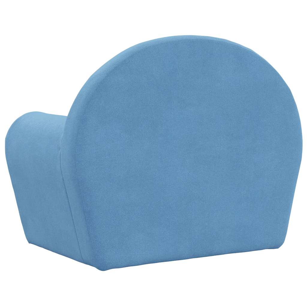 Kinderbank zacht pluche blauw is nu te koop bij PeponiXL, paradijselijk wonen!