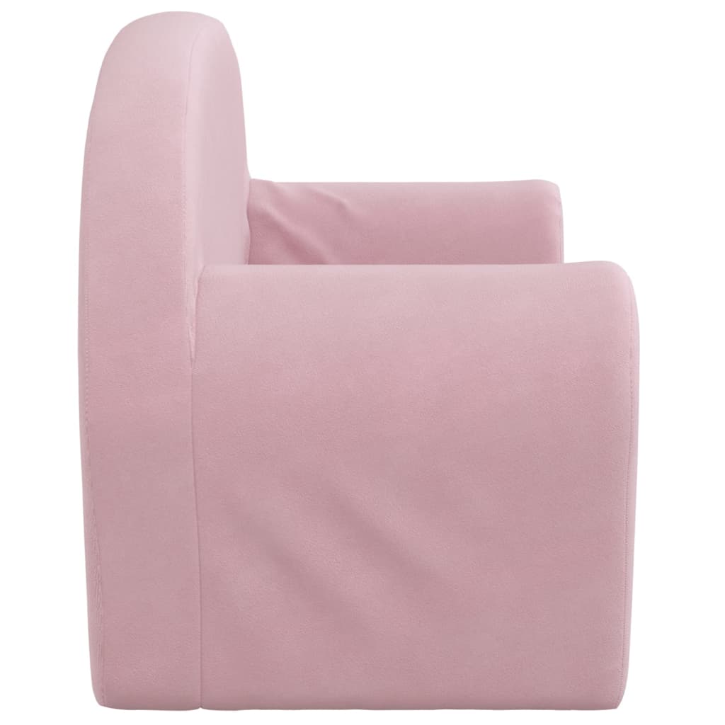Kinderbank 2-zits zacht pluche roze is nu te koop bij PeponiXL, paradijselijk wonen!