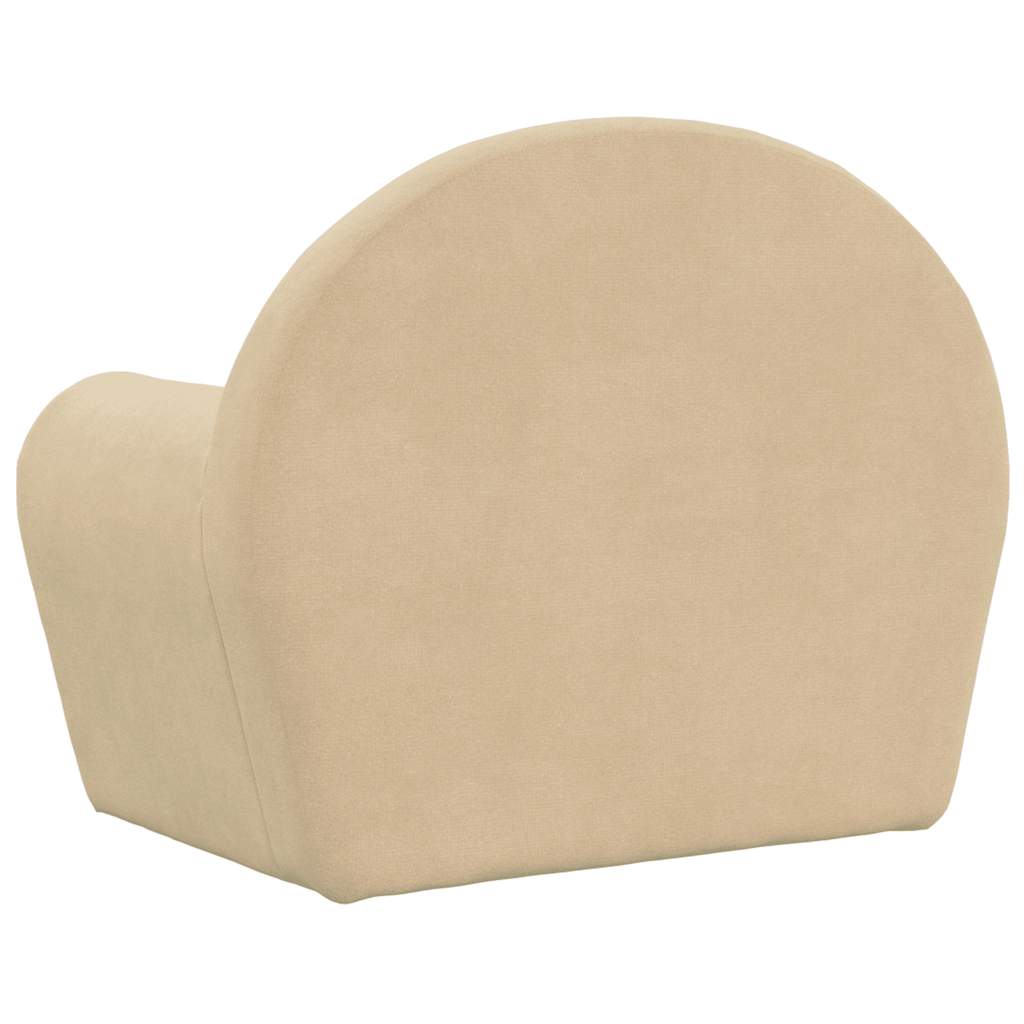 Kinderslaapbank zacht pluche crèmekleurig is nu te koop bij PeponiXL, paradijselijk wonen!