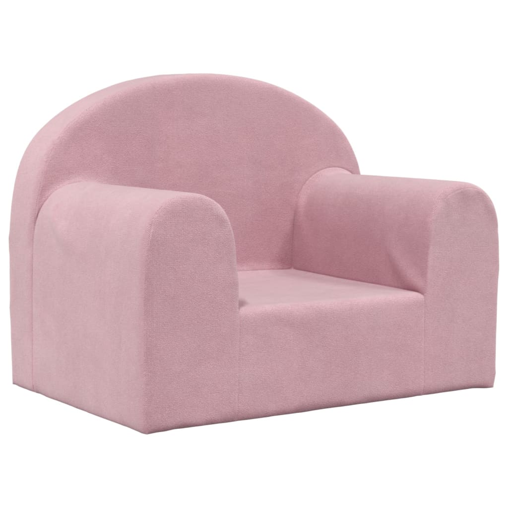 Kinderbank zacht pluche roze is nu te koop bij PeponiXL, paradijselijk wonen!
