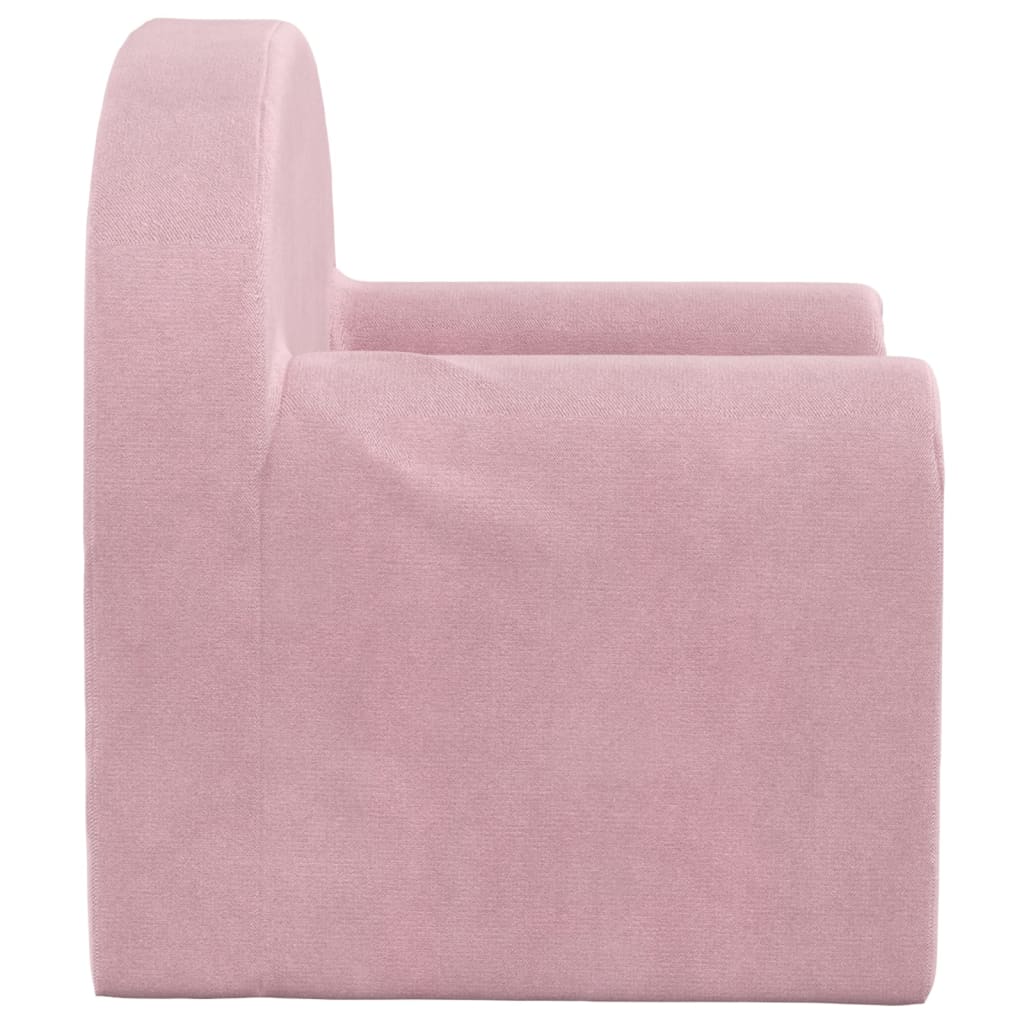 Kinderbank zacht pluche roze is nu te koop bij PeponiXL, paradijselijk wonen!