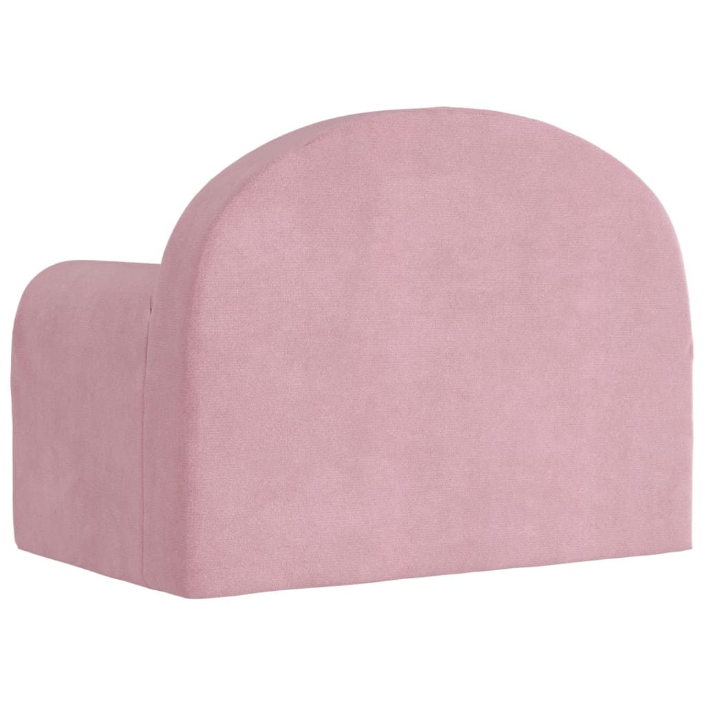 Kinderbank zacht pluche roze is nu te koop bij PeponiXL, paradijselijk wonen!