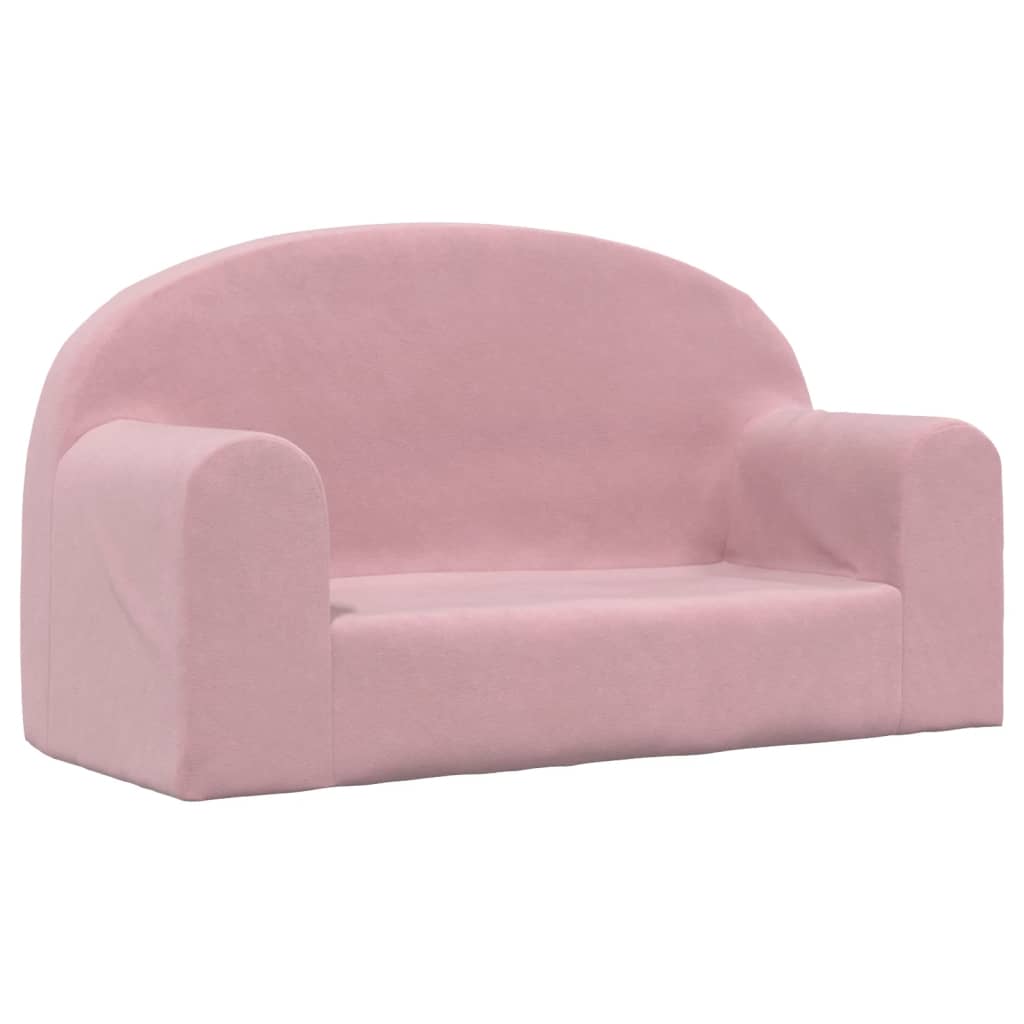 Kinderbank 2-zits zacht pluche roze is nu te koop bij PeponiXL, paradijselijk wonen!