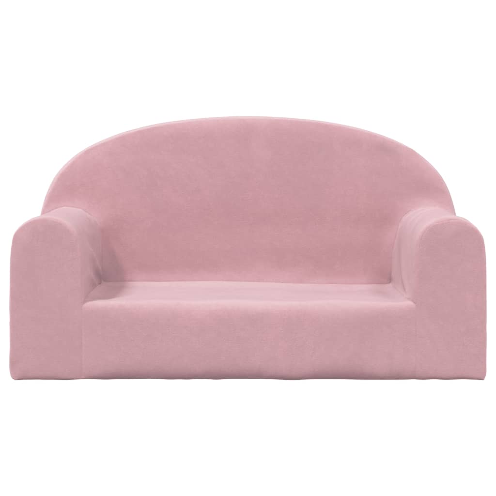 Kinderbank 2-zits zacht pluche roze is nu te koop bij PeponiXL, paradijselijk wonen!