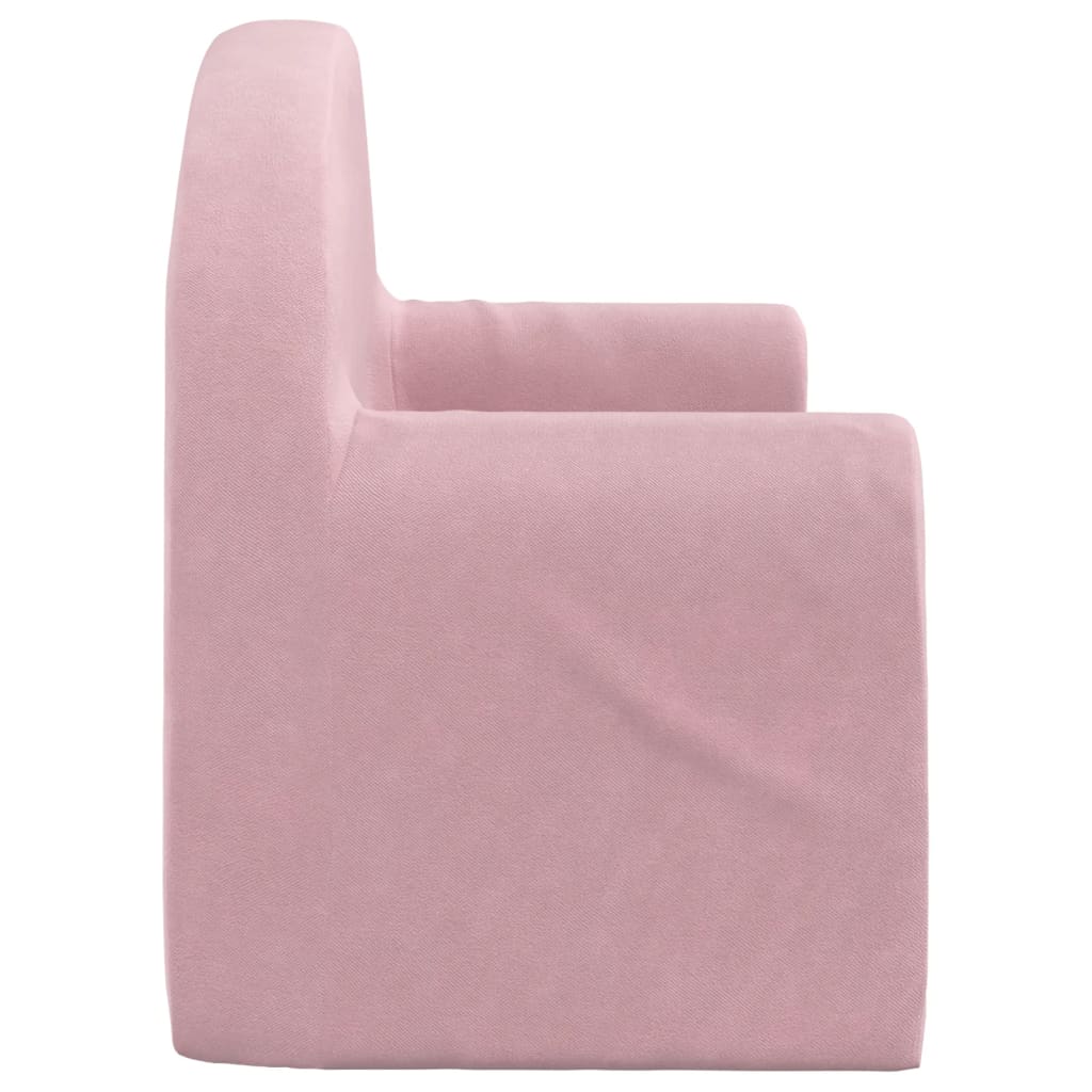 Kinderbank 2-zits zacht pluche roze is nu te koop bij PeponiXL, paradijselijk wonen!