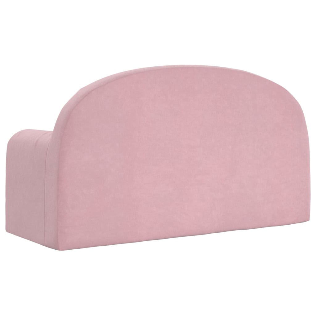 Kinderbank 2-zits zacht pluche roze is nu te koop bij PeponiXL, paradijselijk wonen!