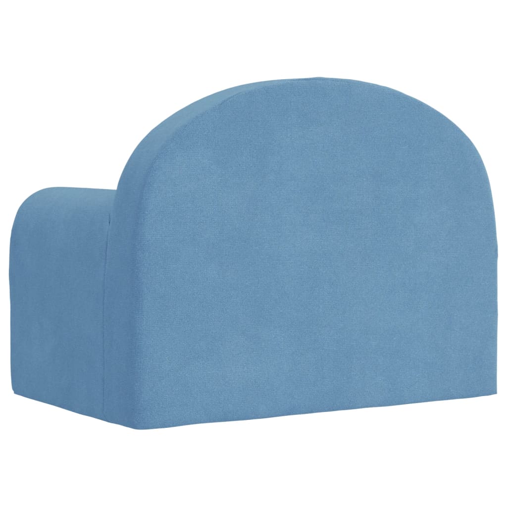 Kinderslaapbank zacht pluche blauw is nu te koop bij PeponiXL, paradijselijk wonen!