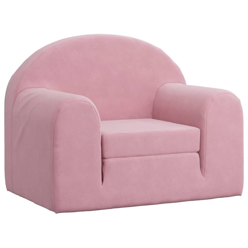 Kinderslaapbank zacht pluche roze is nu te koop bij PeponiXL, paradijselijk wonen!