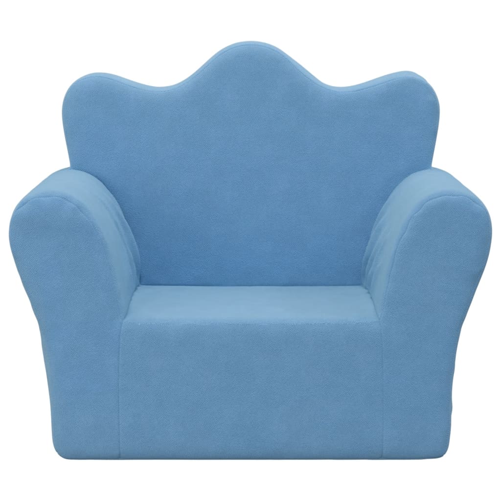 Kinderbank zacht pluche blauw is nu te koop bij PeponiXL, paradijselijk wonen!