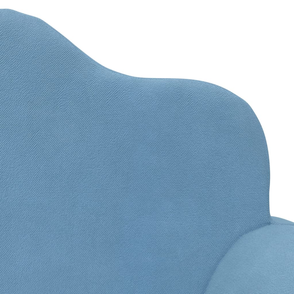 Kinderbank 2-zits zacht pluche blauw is nu te koop bij PeponiXL, paradijselijk wonen!