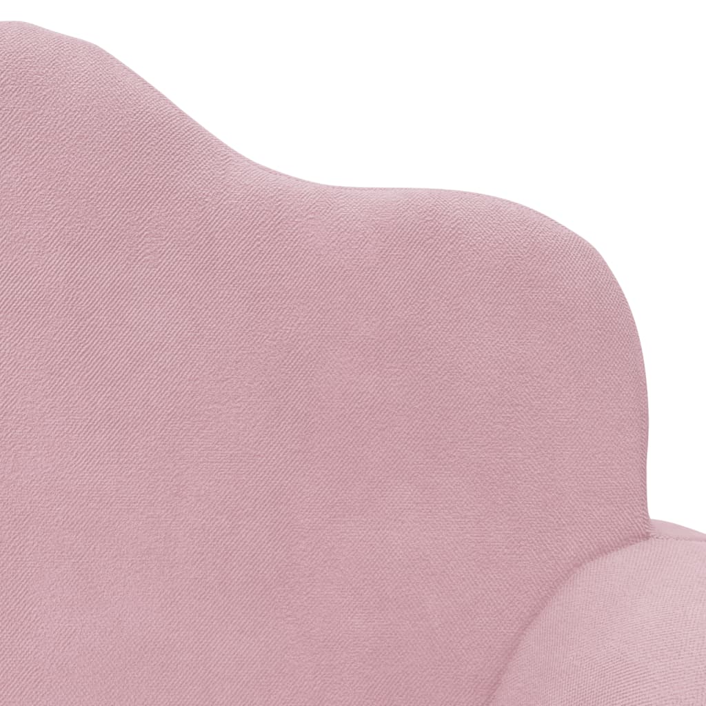 Kinderbank 2-zits roze zacht pluche is nu te koop bij PeponiXL, paradijselijk wonen!
