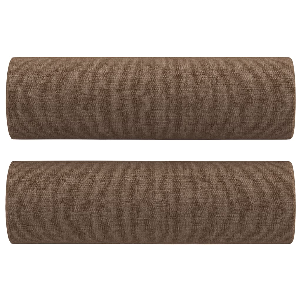 Tweezitsbank met sierkussens 120 cm stof bruin is nu te koop bij PeponiXL, paradijselijk wonen!