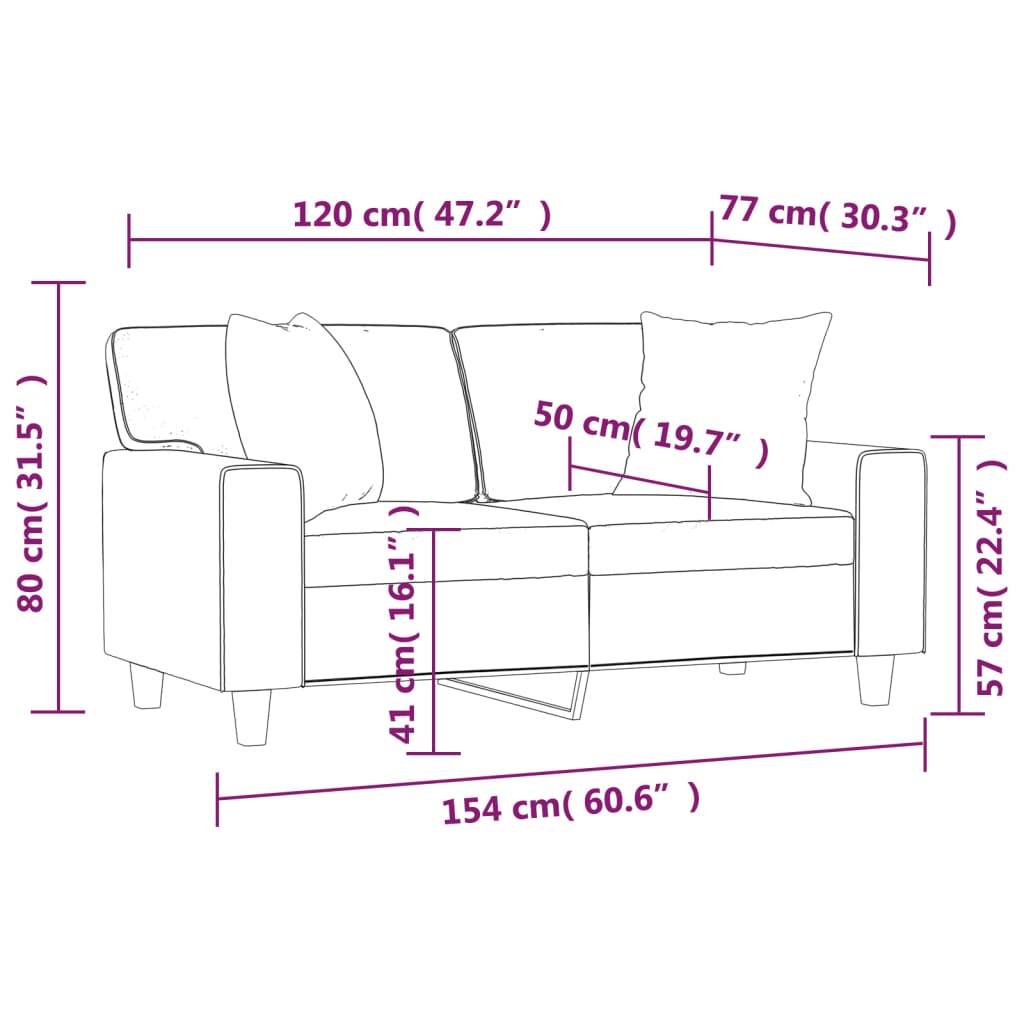 Tweezitsbank met sierkussens 120 cm kunstleer wijnrood is nu te koop bij PeponiXL, paradijselijk wonen!