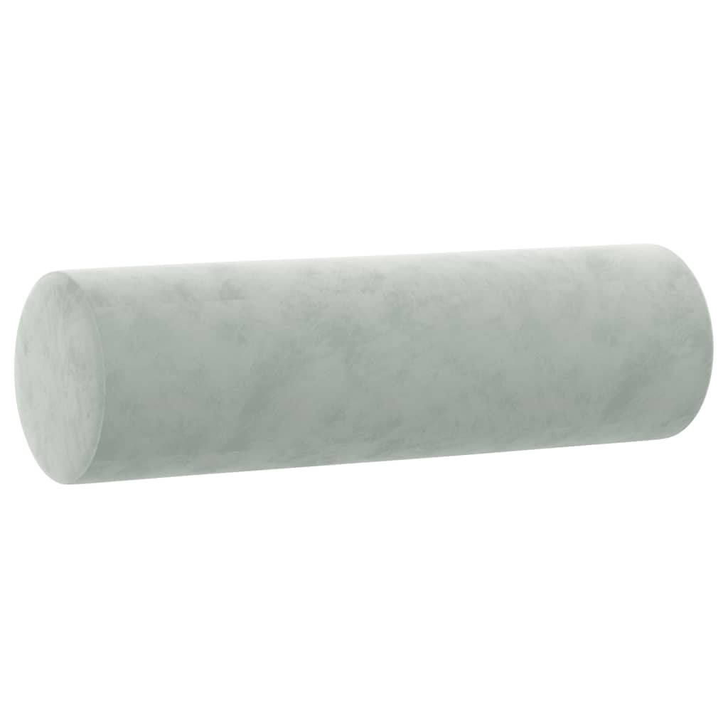 Tweezitsbank met sierkussens 120 cm fluweel lichtgrijs is nu te koop bij PeponiXL, paradijselijk wonen!