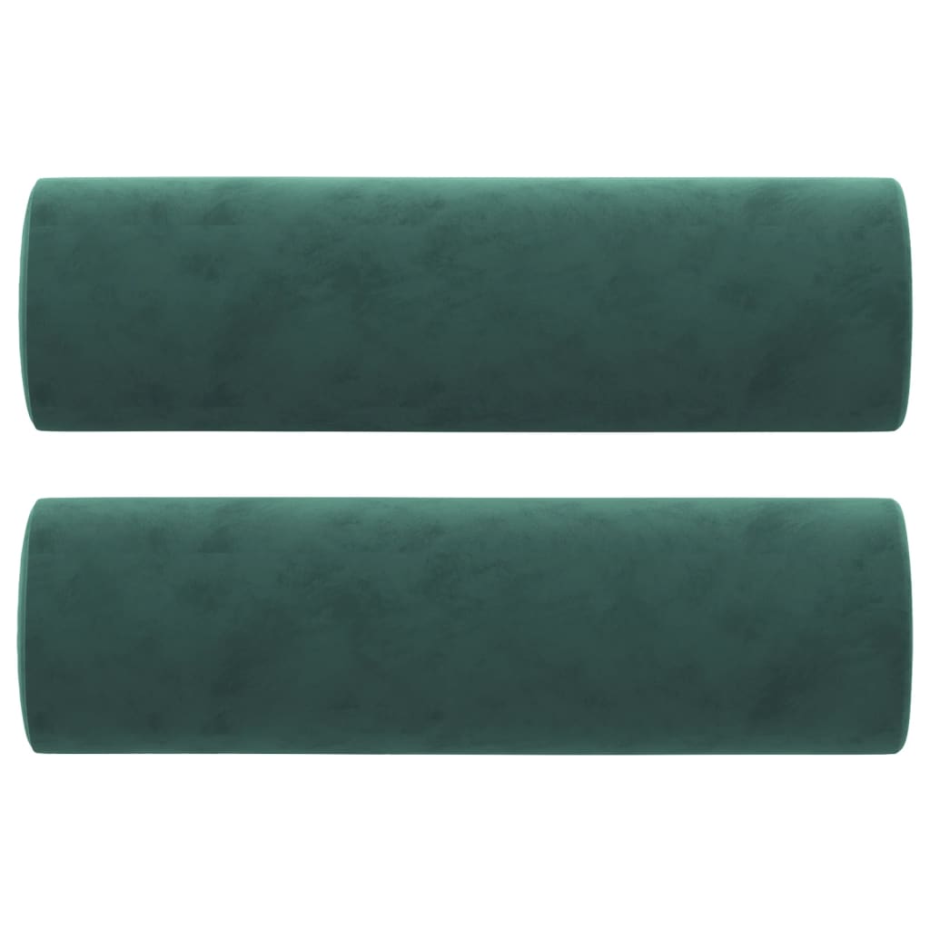 Tweezitsbank met sierkussens 140 cm fluweel donkergroen is nu te koop bij PeponiXL, paradijselijk wonen!