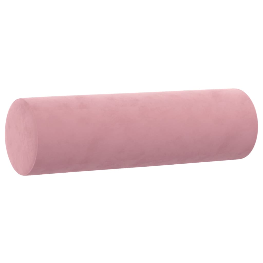 Driezitsbank met sierkussens 180 cm fluweel roze is nu te koop bij PeponiXL, paradijselijk wonen!