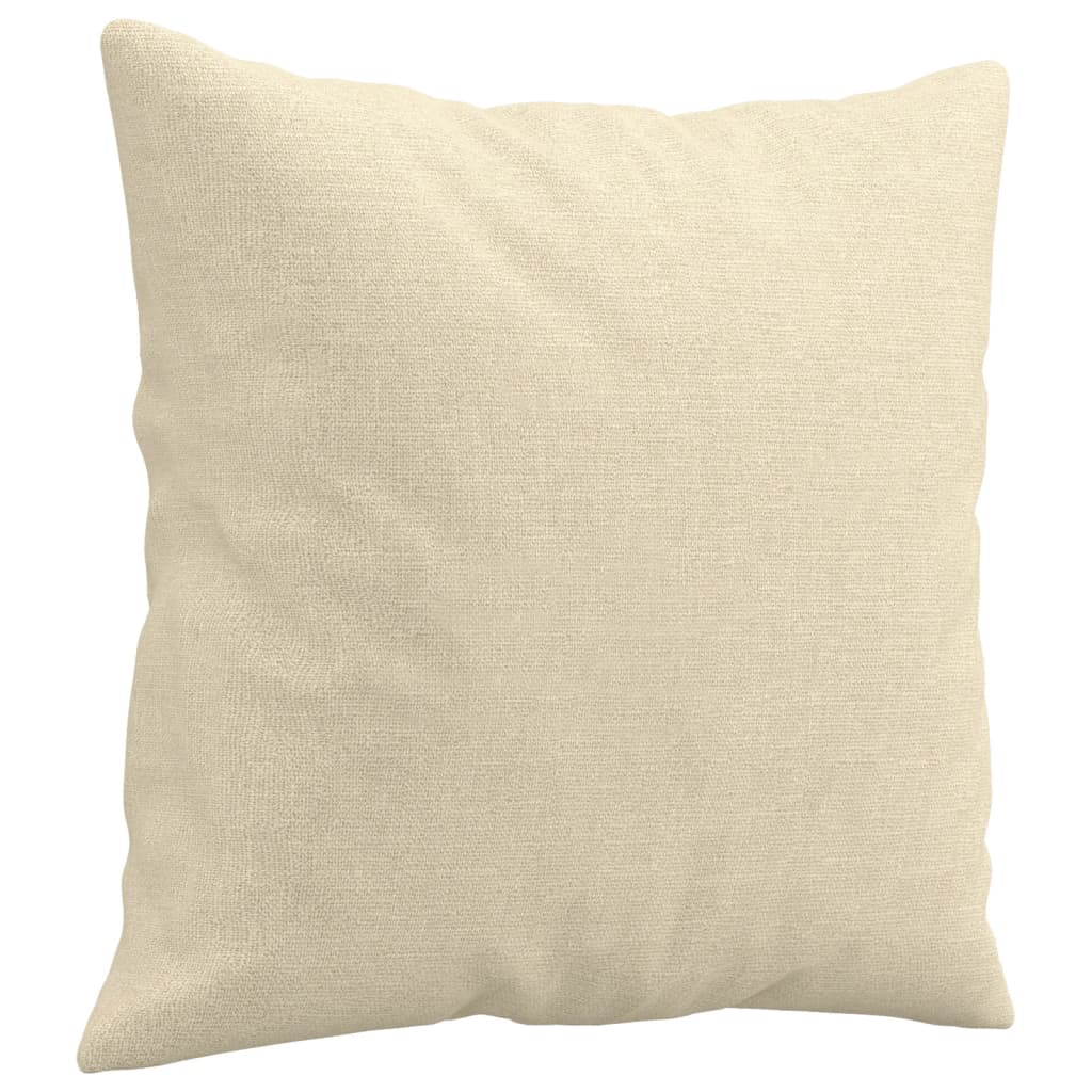 Tweezitsbank met sierkussens 120 cm stof crèmekleurig is nu te koop bij PeponiXL, paradijselijk wonen!