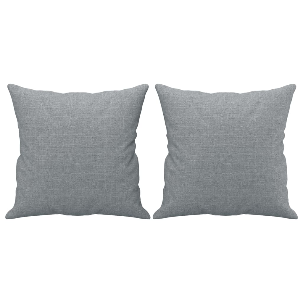 Tweezitsbank met sierkussens 140 cm stof lichtgrijs is nu te koop bij PeponiXL, paradijselijk wonen!