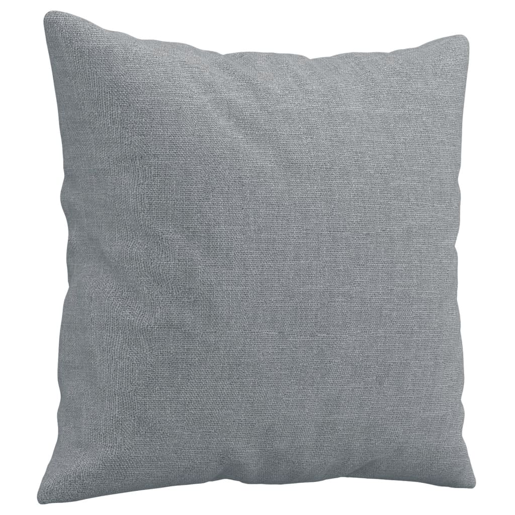 Tweezitsbank met sierkussens 140 cm stof lichtgrijs is nu te koop bij PeponiXL, paradijselijk wonen!