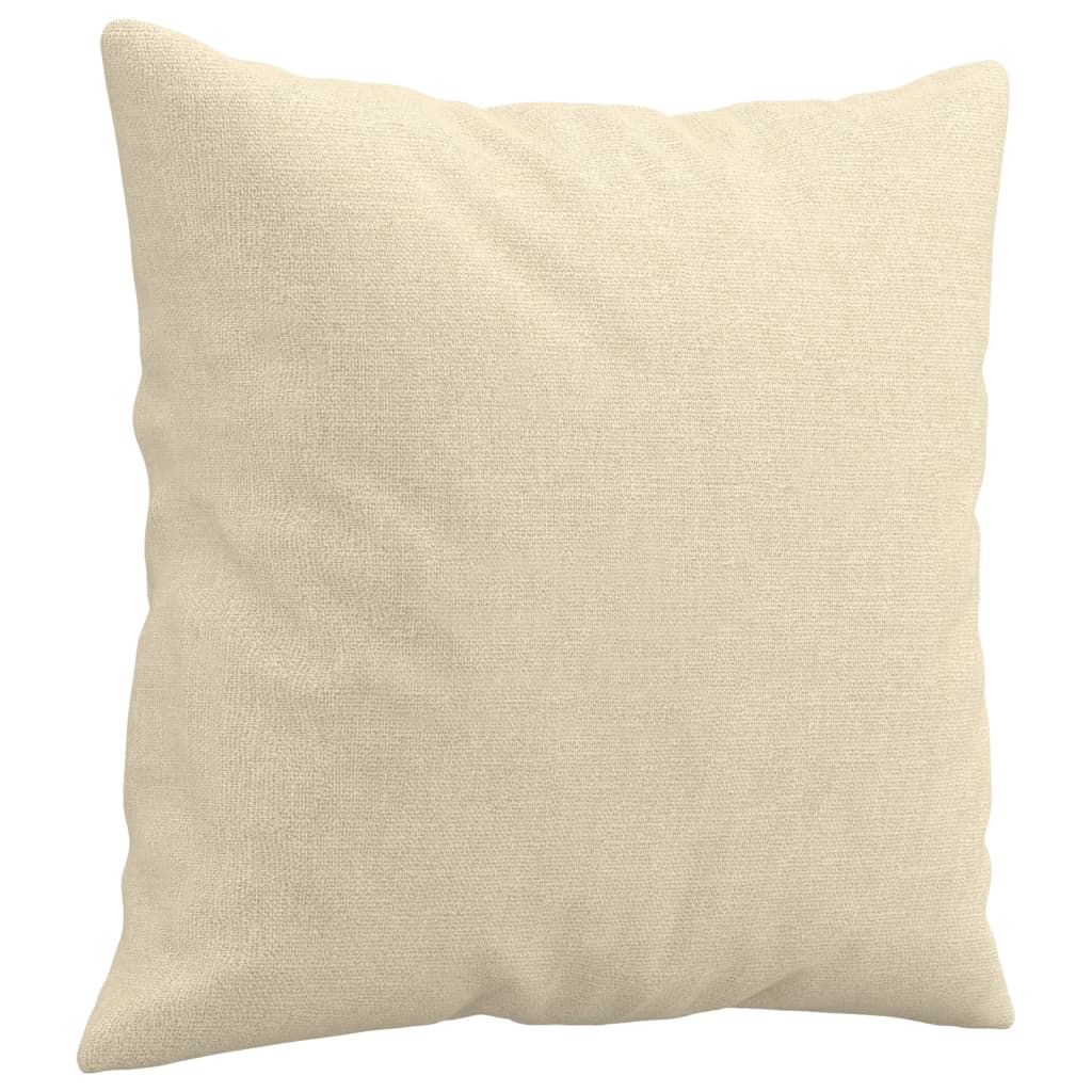 Tweezitsbank met sierkussens 140 cm stof crèmekleurig is nu te koop bij PeponiXL, paradijselijk wonen!