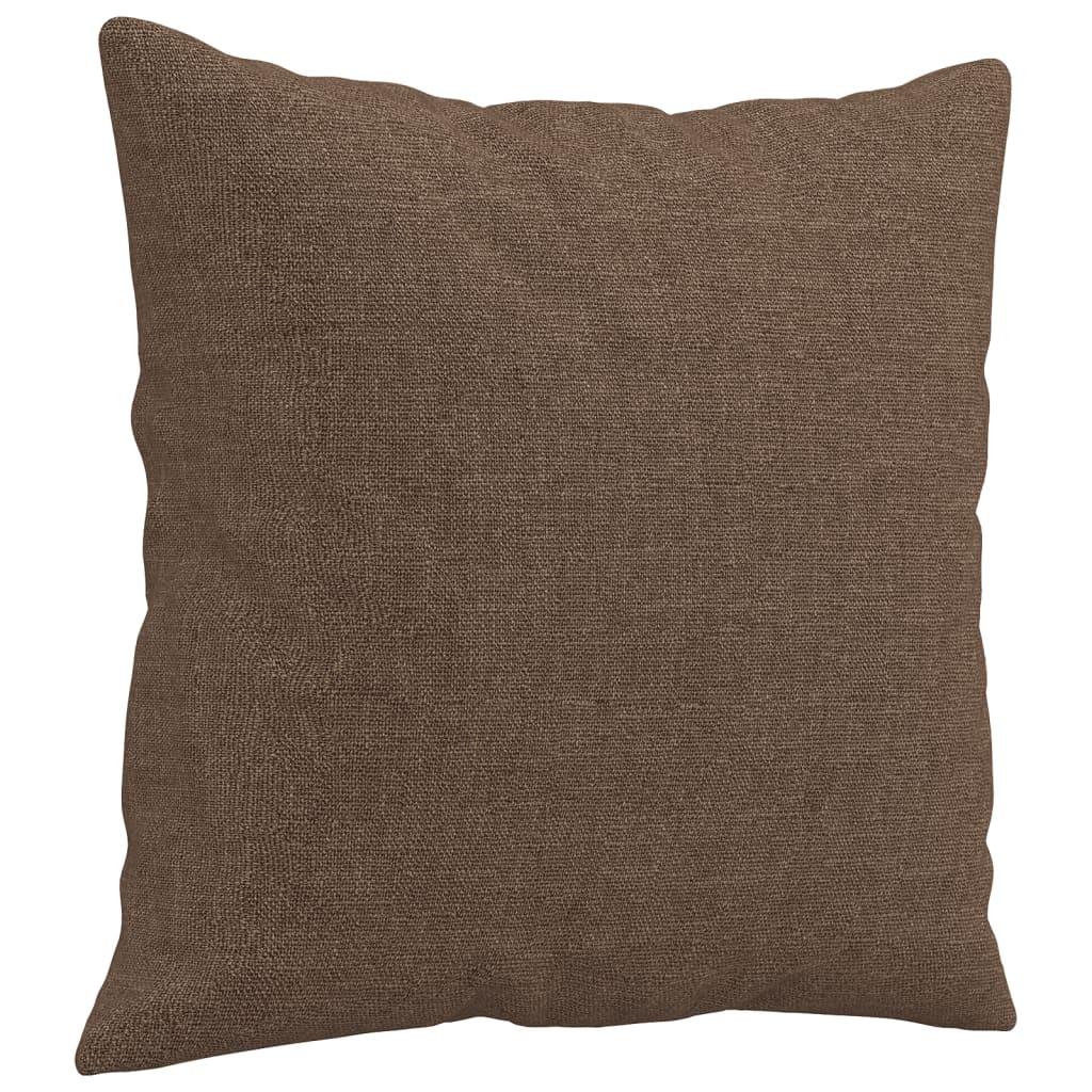 Tweezitsbank met sierkussens 140 cm stof bruin is nu te koop bij PeponiXL, paradijselijk wonen!