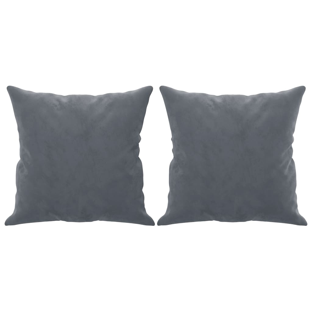 Tweezitsbank met sierkussens 120 cm fluweel donkergrijs is nu te koop bij PeponiXL, paradijselijk wonen!