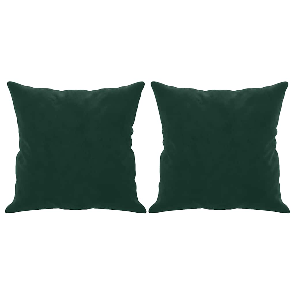 Tweezitsbank met sierkussens 120 cm fluweel donkergroen is nu te koop bij PeponiXL, paradijselijk wonen!