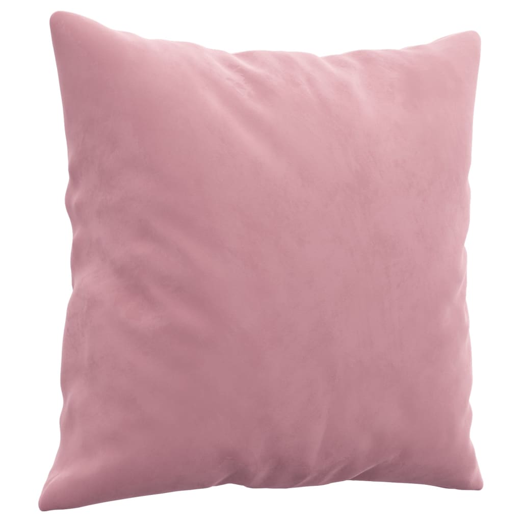Tweezitsbank met sierkussens 120 cm fluweel roze is nu te koop bij PeponiXL, paradijselijk wonen!
