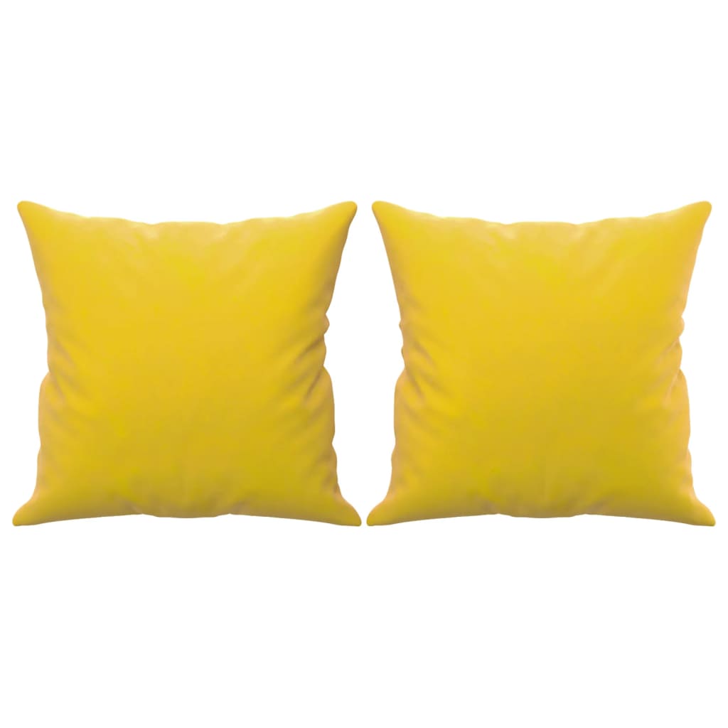 Tweezitsbank met sierkussens 120 cm fluweel geel is nu te koop bij PeponiXL, paradijselijk wonen!
