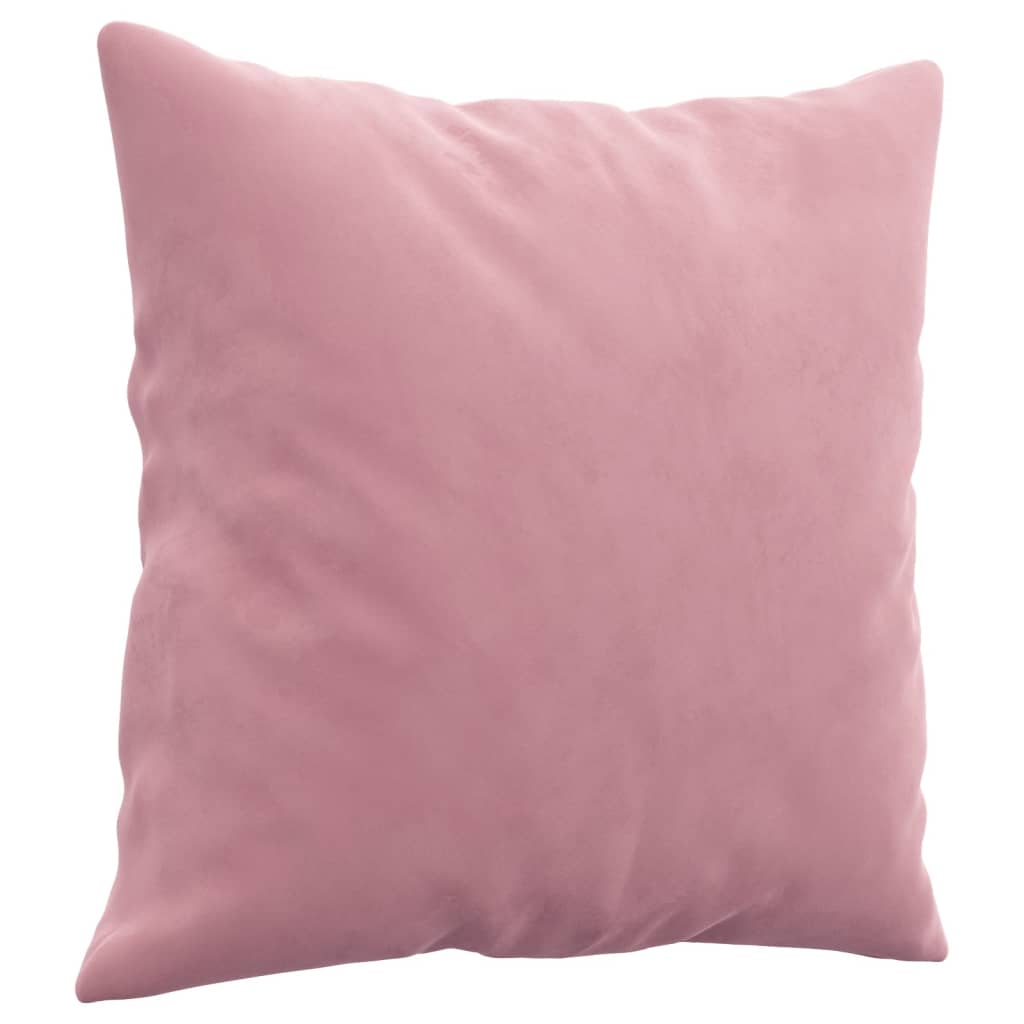Tweezitsbank met sierkussens 140 cm fluweel roze is nu te koop bij PeponiXL, paradijselijk wonen!