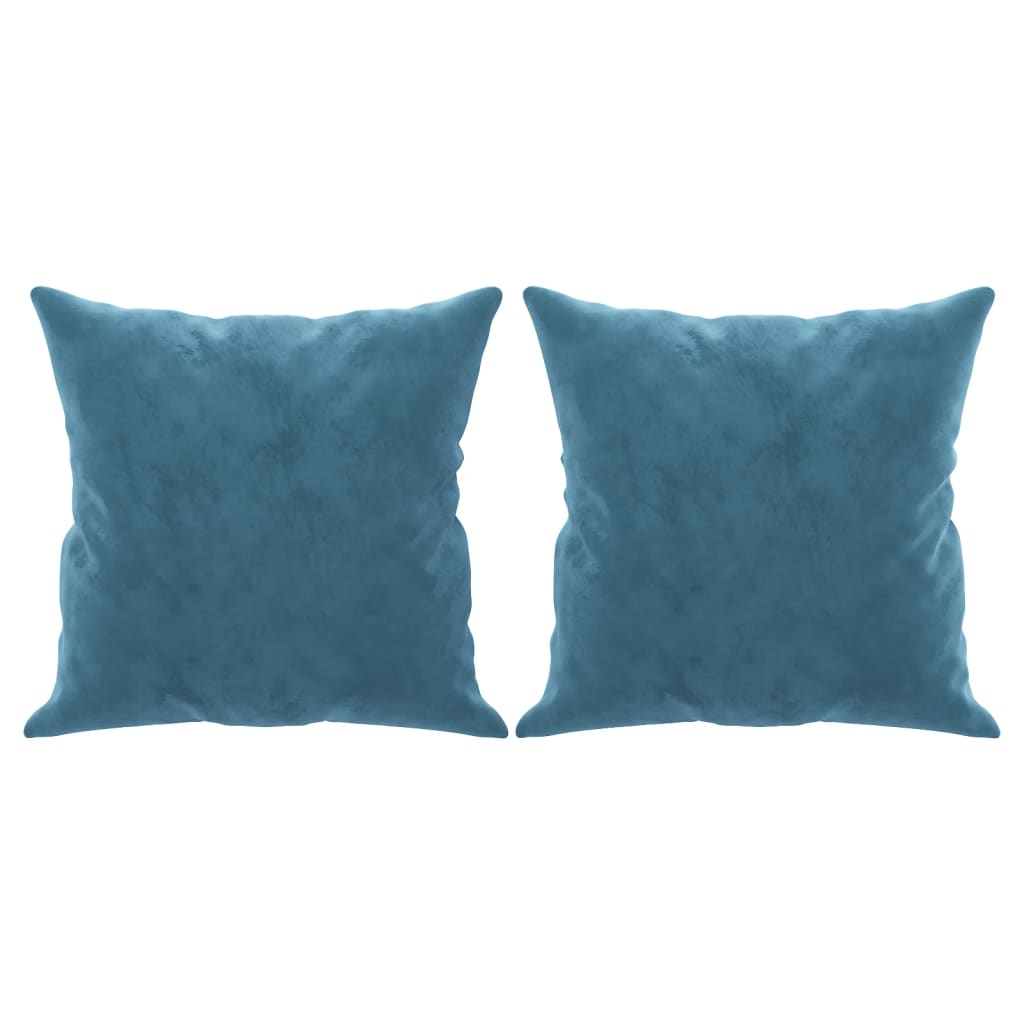 Tweezitsbank met sierkussens 140 cm fluweel blauw is nu te koop bij PeponiXL, paradijselijk wonen!