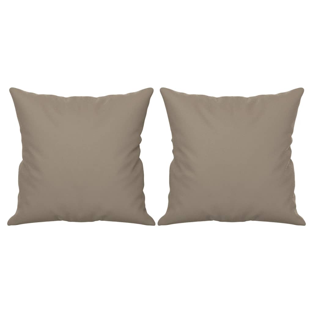 Tweezitsbank met kussens 120 cm microvezelstof taupe is nu te koop bij PeponiXL, paradijselijk wonen!