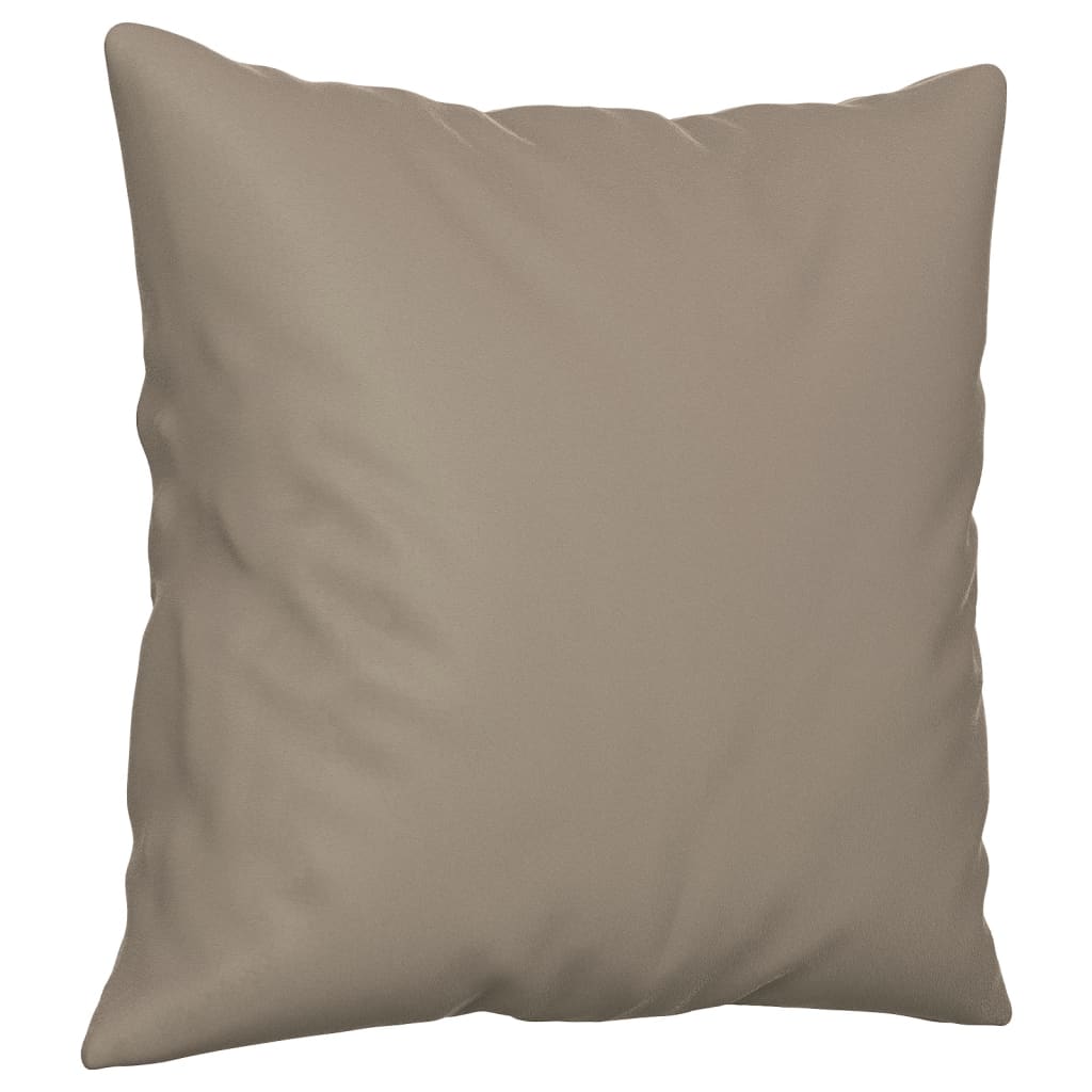 Tweezitsbank met kussens 140 cm microvezelstof taupe is nu te koop bij PeponiXL, paradijselijk wonen!