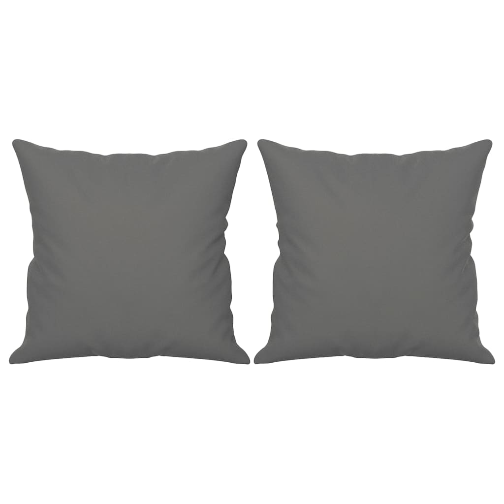 Tweezitsbank met kussens 140 cm microvezelstof donkergrijs is nu te koop bij PeponiXL, paradijselijk wonen!