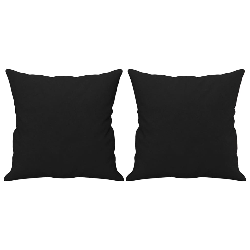 Driezitsbank met kussens 180 cm microvezelstof zwart is nu te koop bij PeponiXL, paradijselijk wonen!