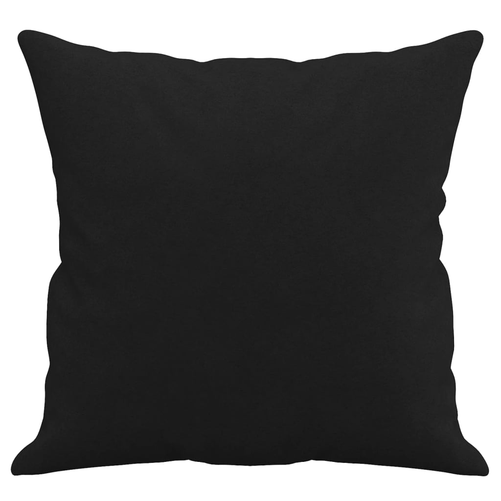 Driezitsbank met kussens 180 cm microvezelstof zwart is nu te koop bij PeponiXL, paradijselijk wonen!