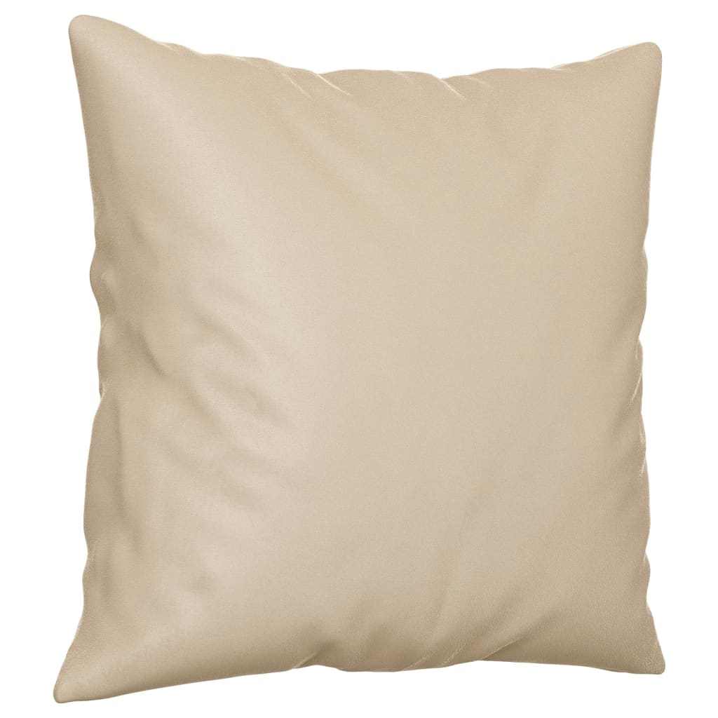 Driezitsbank met kussens 180 cm microvezelstof crèmekleurig is nu te koop bij PeponiXL, paradijselijk wonen!
