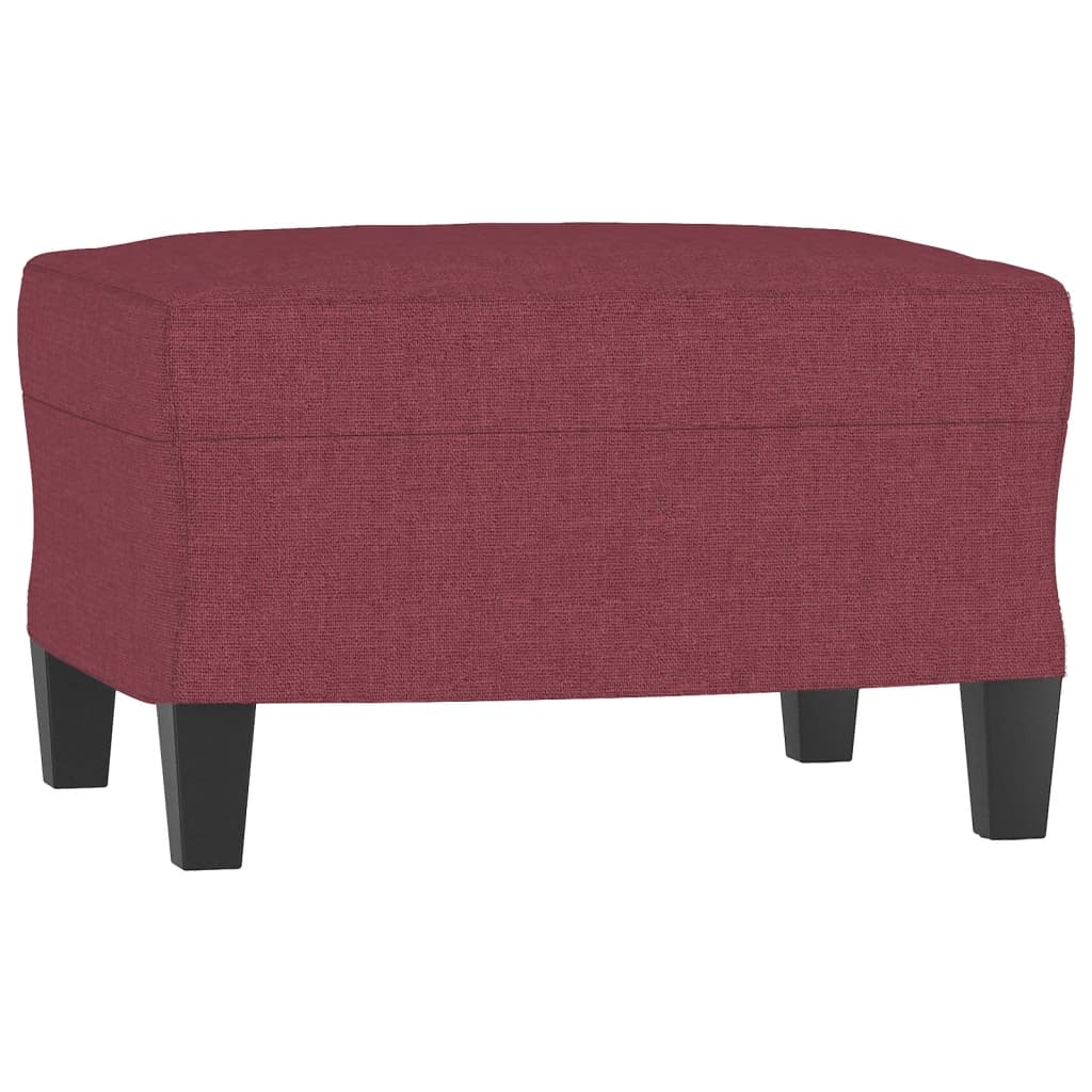 Fauteuil met voetenbank 60 cm stof wijnrood is nu te koop bij PeponiXL, paradijselijk wonen!