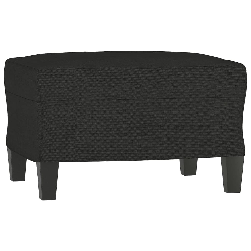 Driezitsbank met voetenbank 180 cm stof zwart is nu te koop bij PeponiXL, paradijselijk wonen!