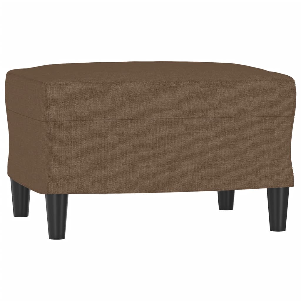 Fauteuil met voetenbank 60 cm stof bruin is nu te koop bij PeponiXL, paradijselijk wonen!