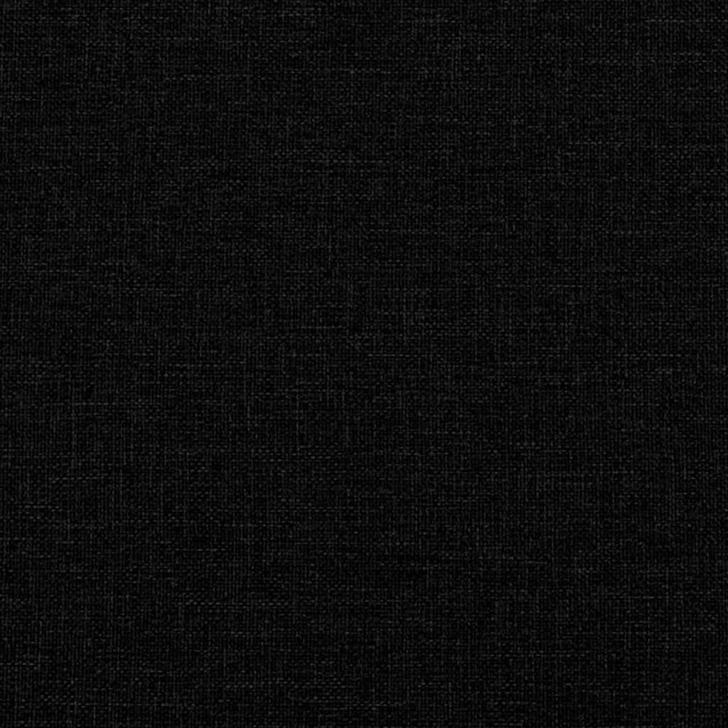 Fauteuil met voetenbank 60 cm stof zwart is nu te koop bij PeponiXL, paradijselijk wonen!