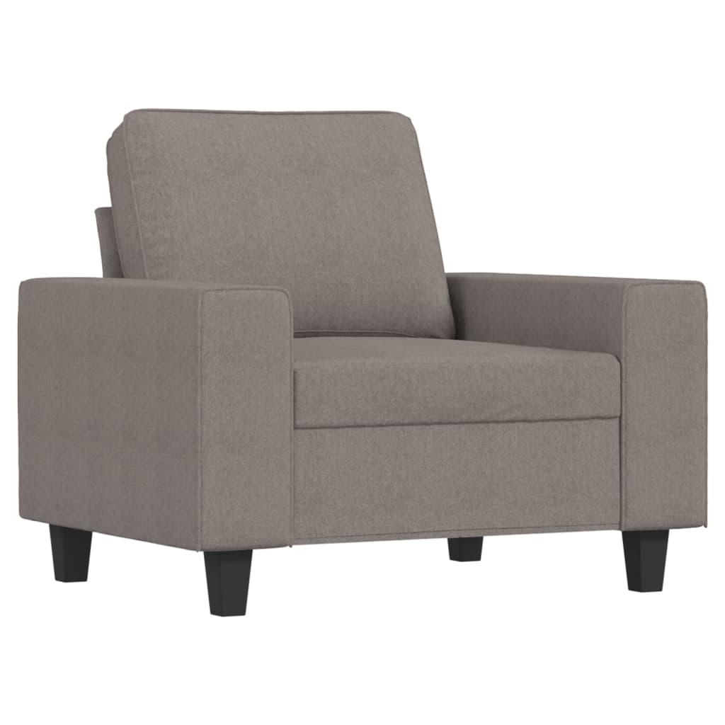 Fauteuil met voetenbank 60 cm stof taupe is nu te koop bij PeponiXL, paradijselijk wonen!